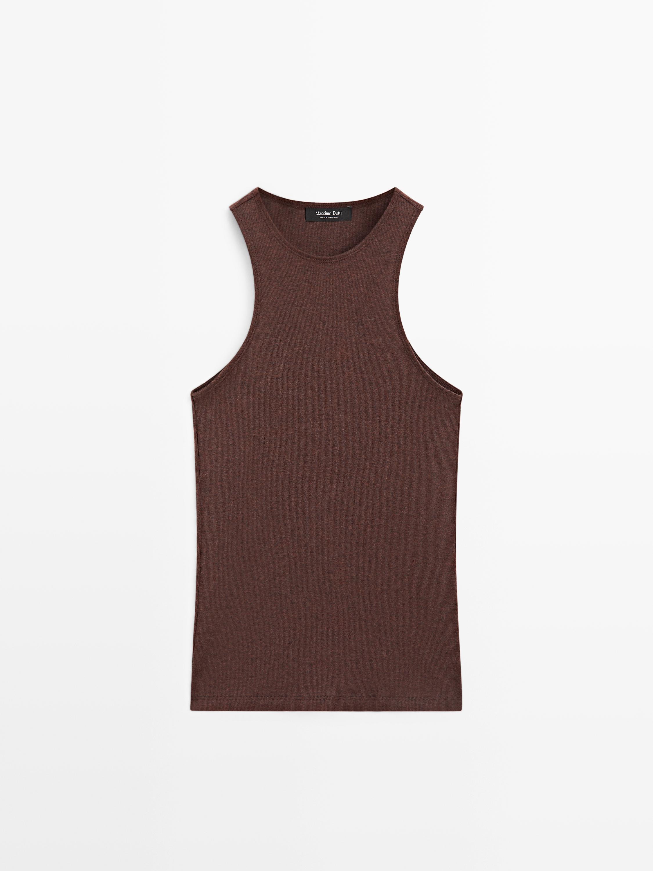 Top en maille légère 100 % coton